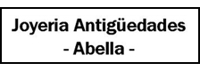 Joyería Antigüedades Abella Logo